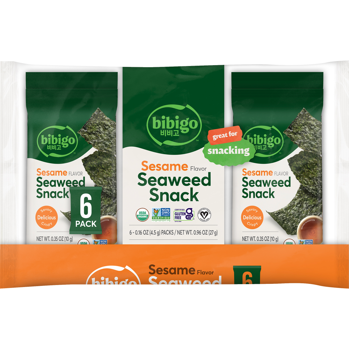 Bibigo™ Seaweed Snack Sesame 6 Pack Bundle – BibigoUSA