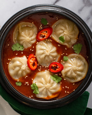 Spicy Gochujang Dumpling Appetizer